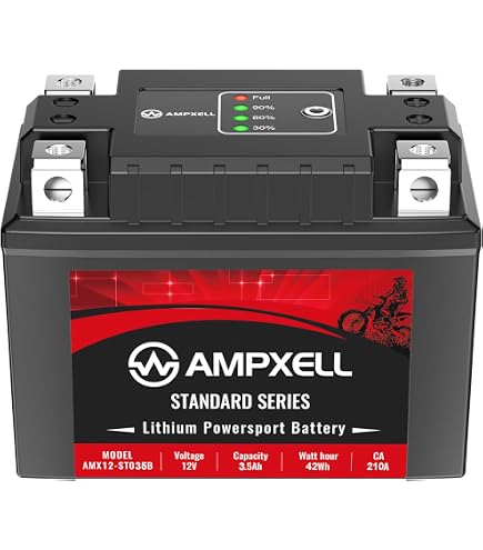 Amazon.com: YTZ7S-BS Lithium Motorcycle Battery 12V 210A 3.5Ah